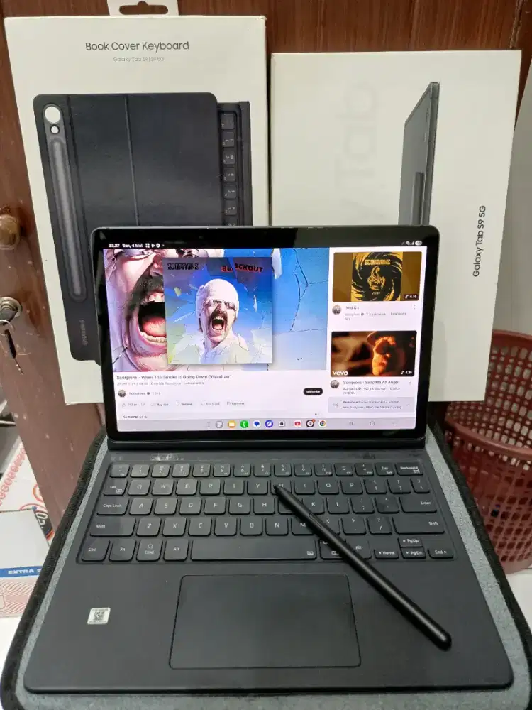 Samsung Tab S9 5G 12/256 Free Keyboard Cover Book Original