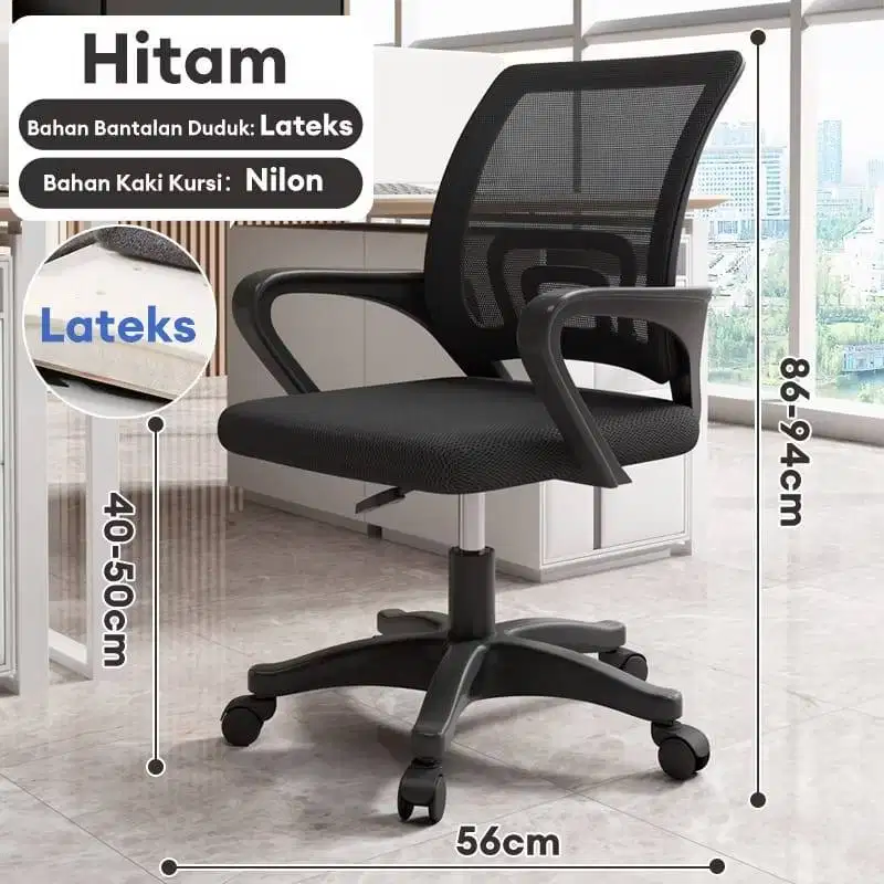 KURSI KANTOR BER-RODA BISA MUTAR