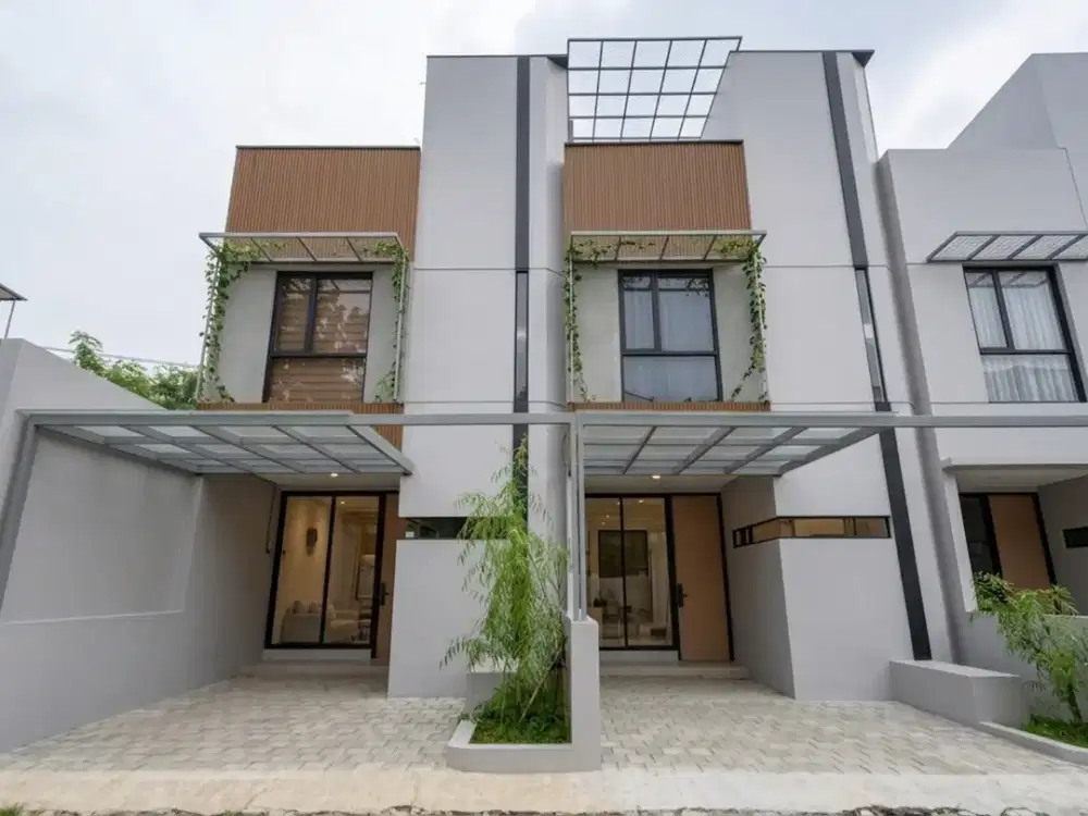 Hunian Modern 2 Lantai Rootop di Limo 0 km Tol Krukut