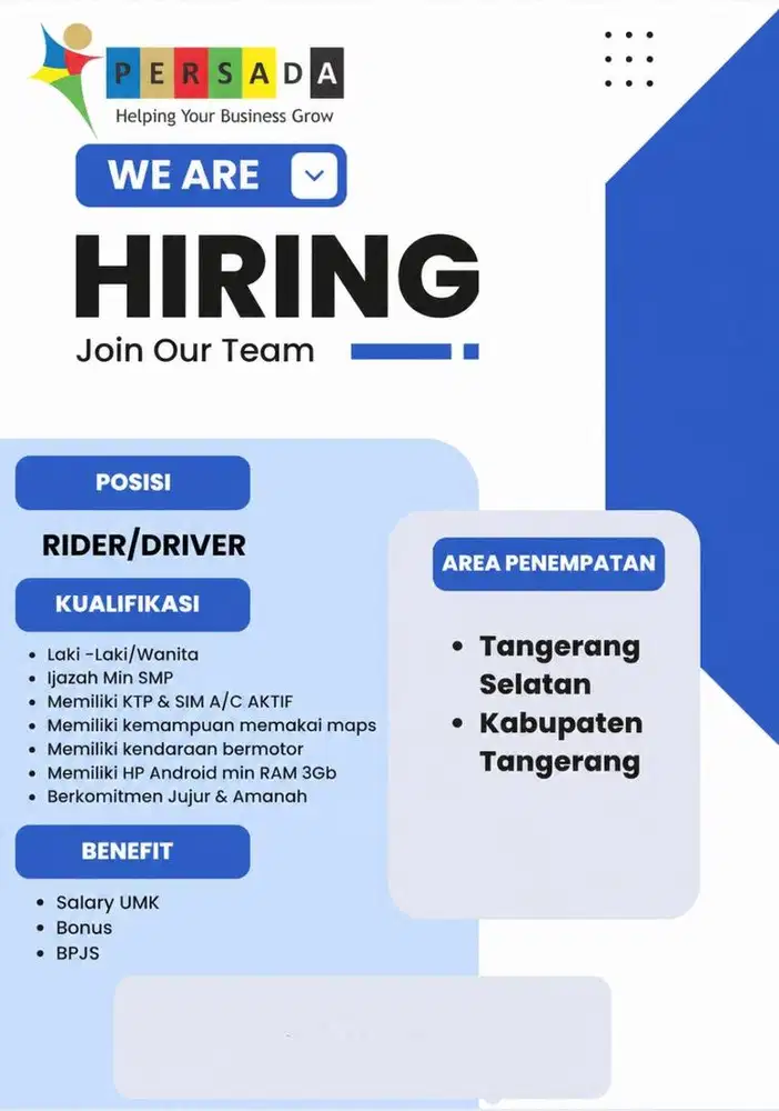 Loker Kurir SPX Shopee All Tangerang