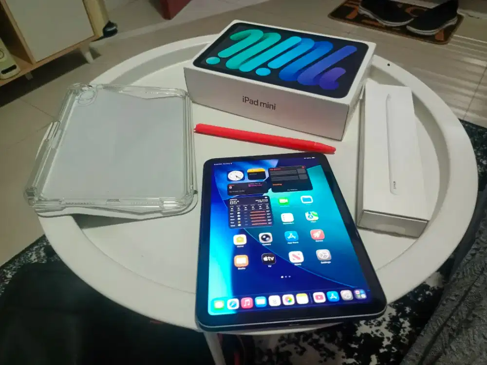 Jual/TT iPad Mini Gen 6 64gb Wifi Fullset Plus Apple Pencil Gen 2