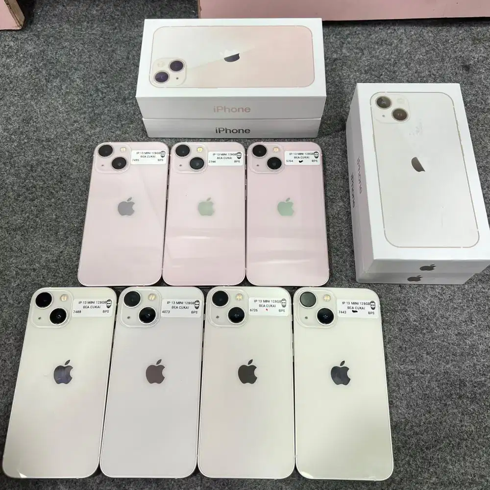 iphone 13 mini 128gb resmi beacukai kondisi mulus bergaransi fullset