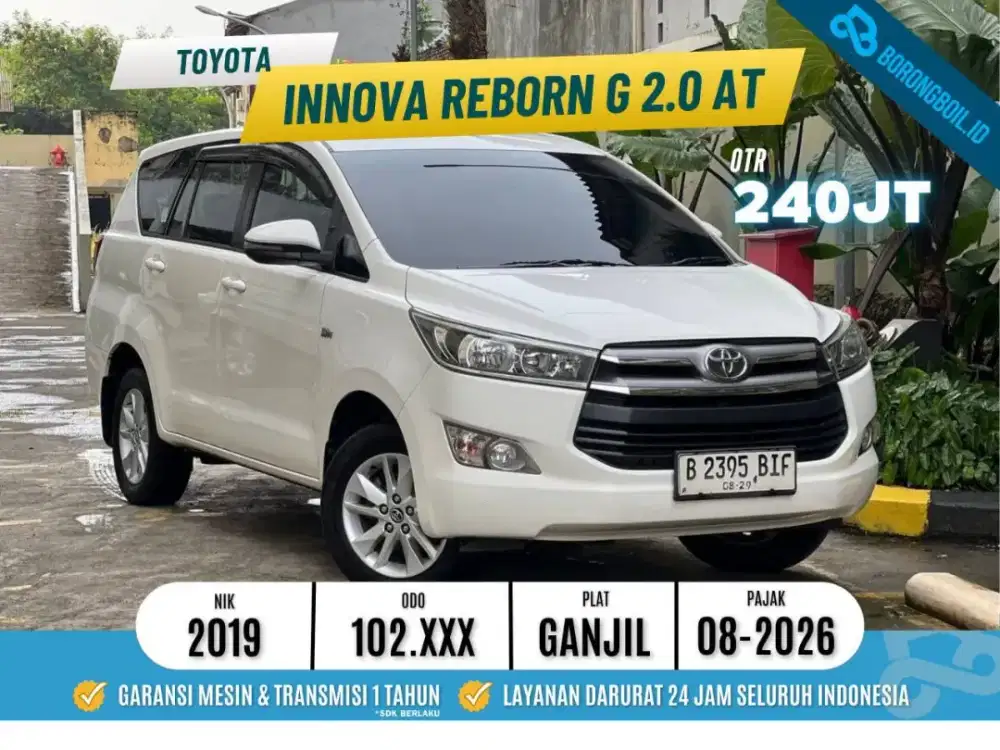 Kijang innova Reborn G 2.0 2019 AT