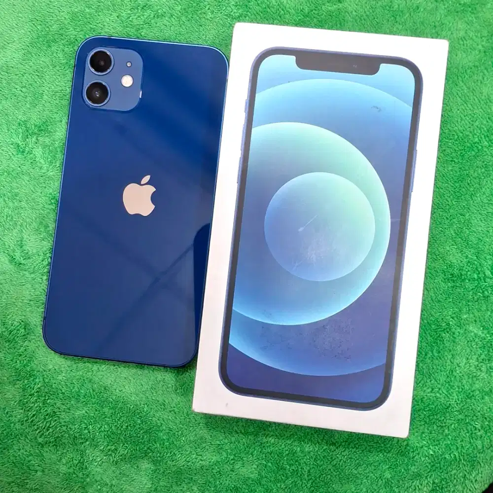 iPhone 12 128gb resmi indo dgimap fullset ori free adapter