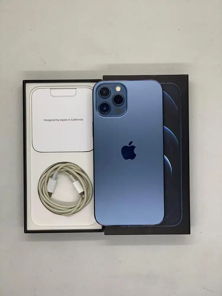 iPhone 12 Pro Max 256GB Resmi ex iBox Pasific Blue