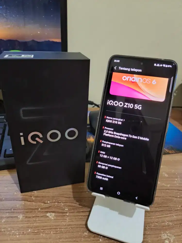 Iqoo Z10 5G 12/512 Black Mulus Fullset
