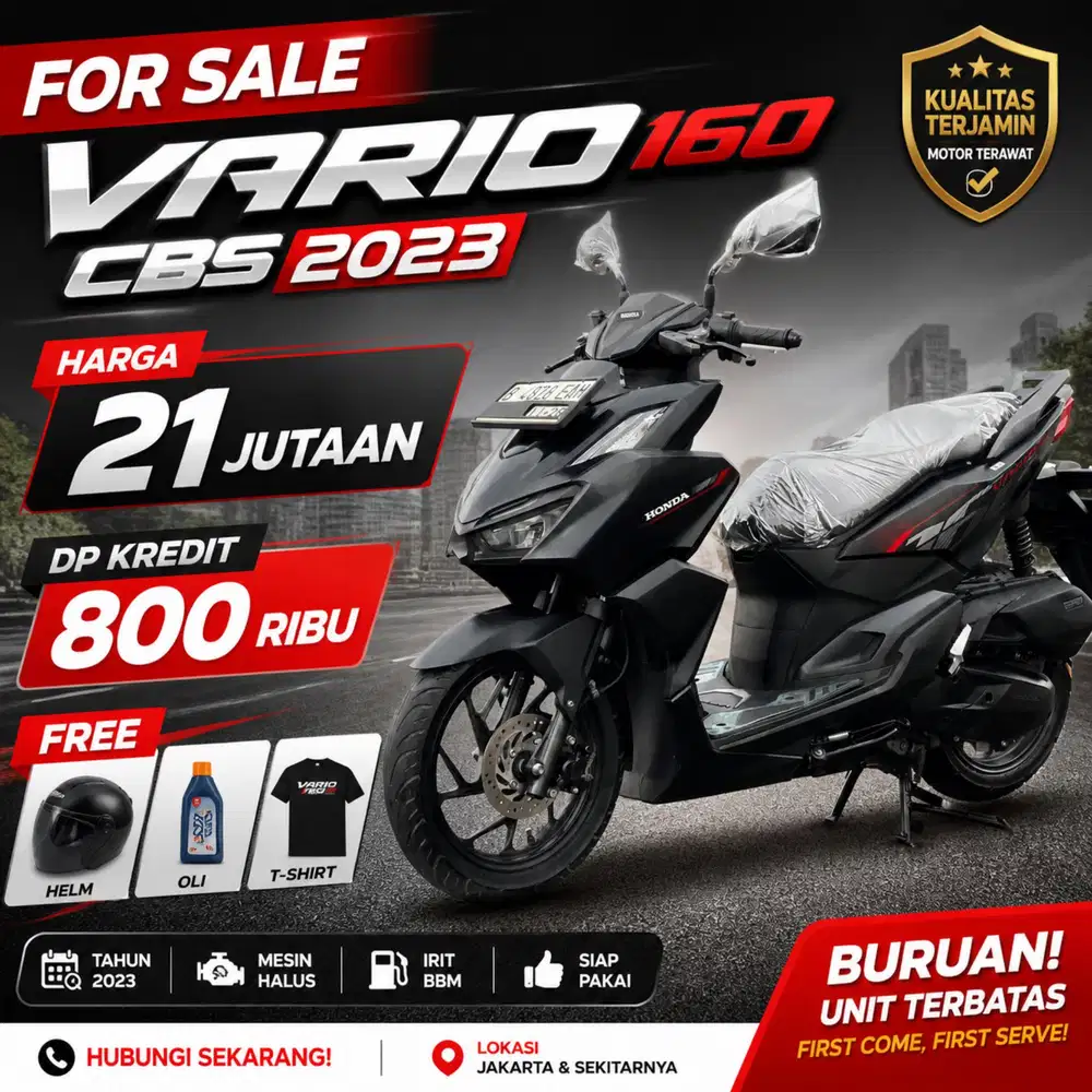 [DP 800 Ribu] Vario 160 Cbs 2023 Barang Bagus Mulus