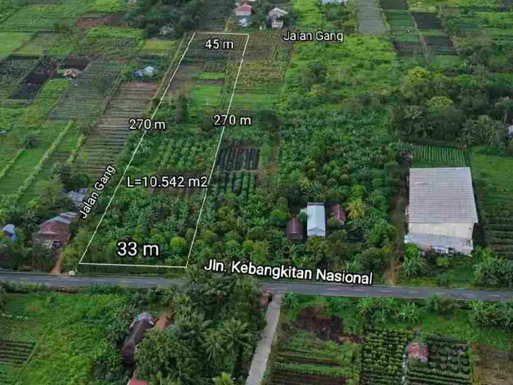 Dijual Cepat Murah Tanah Tepi Jalan Kebangkitan Nasional Siantan