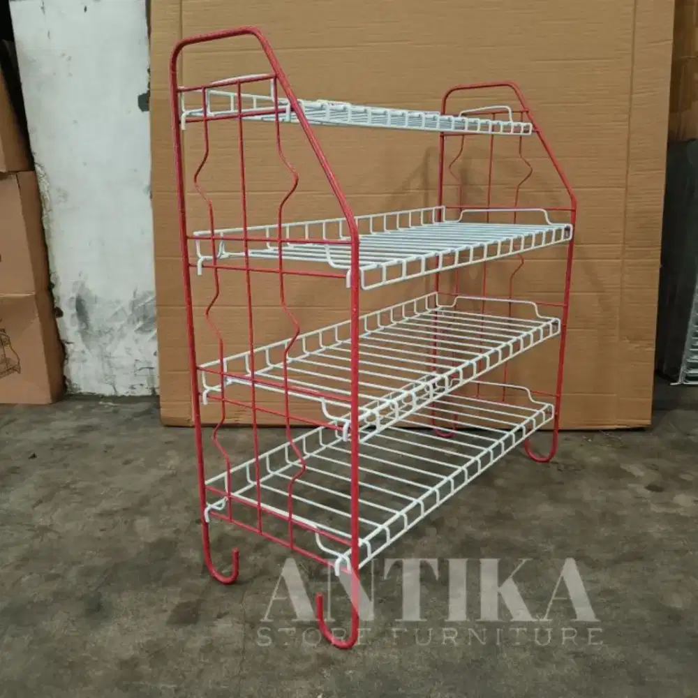 Rak Susun Besi serbaguna 4 tingkat - Rak piring - Kokoh & anti karat