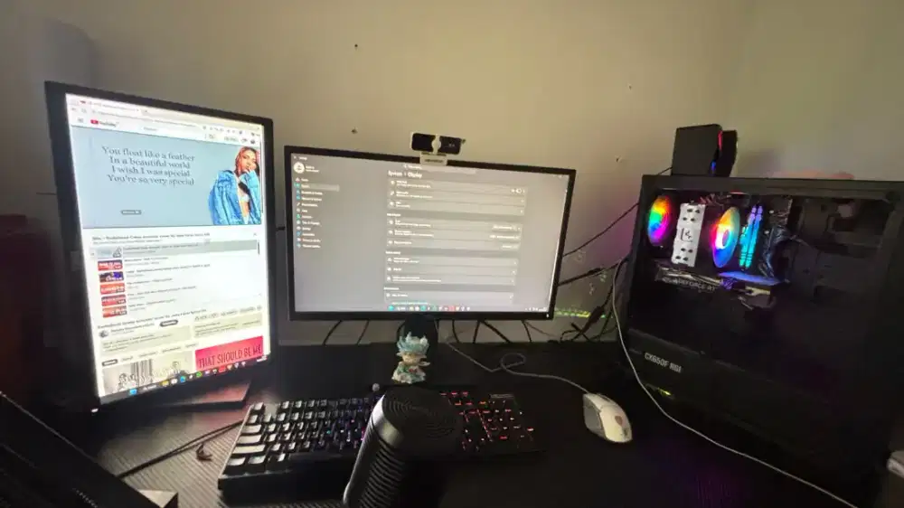 Pc komplit dgn 2 monitor
