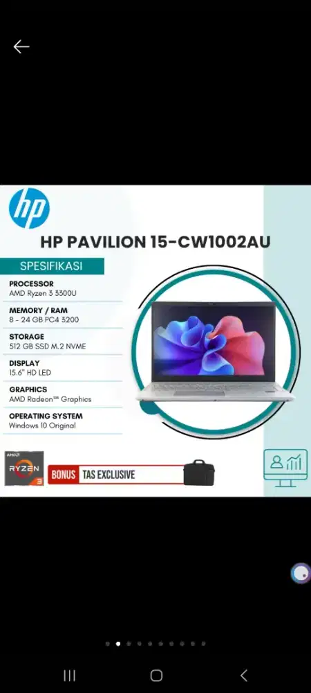 LAPTOP HP PAVILION