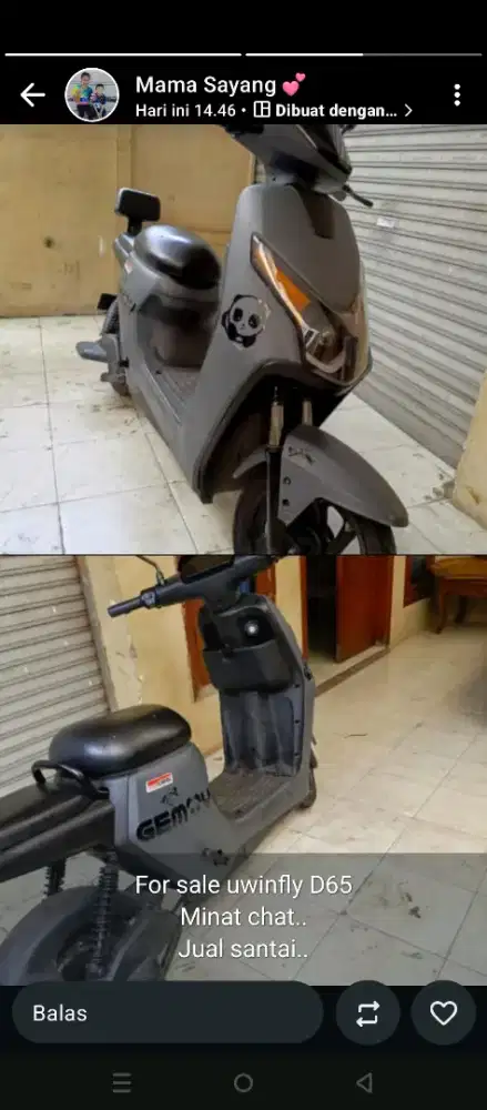 Sepeda listrik uwinfly D 65