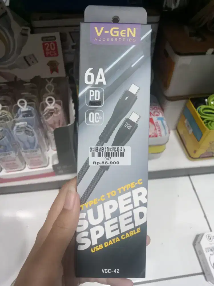 USB V-GEN C TO C VGC-42 6A 1M| ATLANTIS DAHSYAT