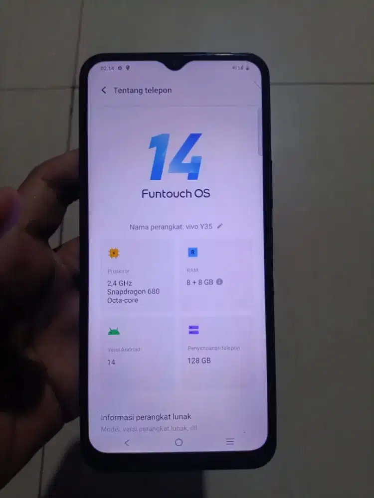 Vivo y35 8+8/128