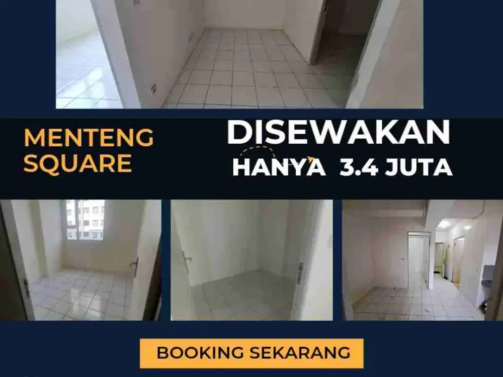 Apartemen Menteng Square disewakan bulanan unfurnish termurah 2 BR