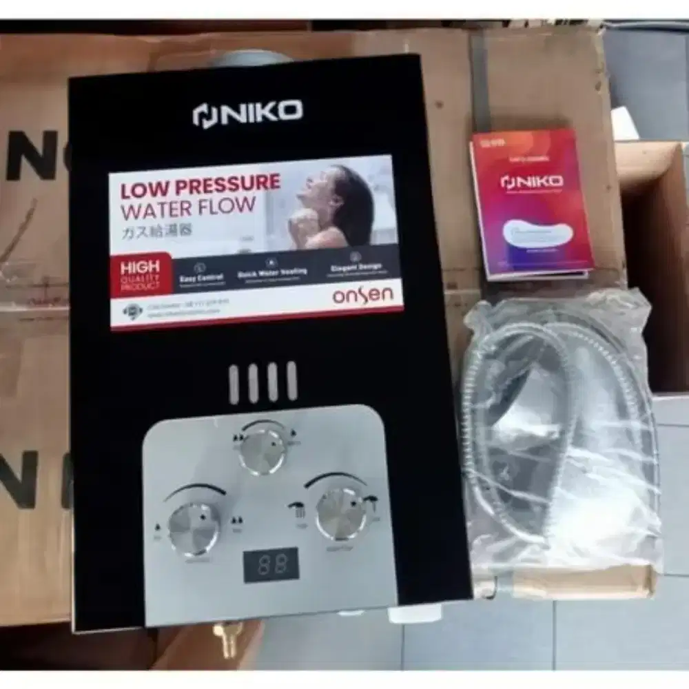 Baru NIKO ONZEN water heater pakai gas garansi RESMI 1 tahun