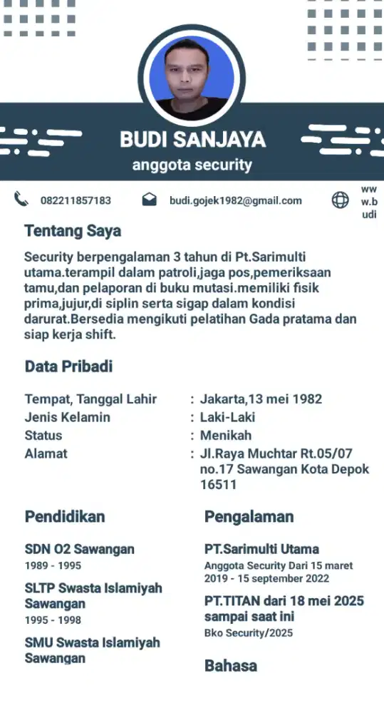 Sedang mencari pekerjaan