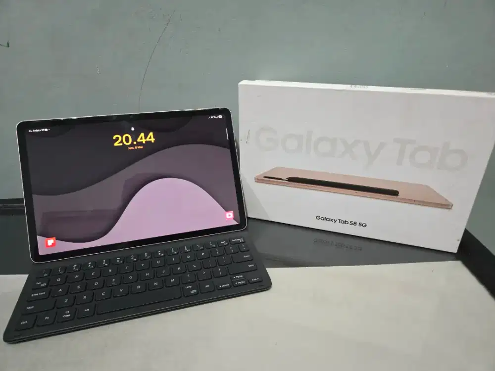 Samsung Tab S8 fulset free keyboard no minus jual cepat