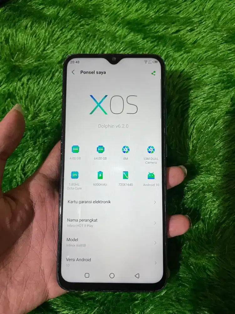 INFINIX HOT 9 PLAY (SIDIK JARI ON)
RAM 4/64