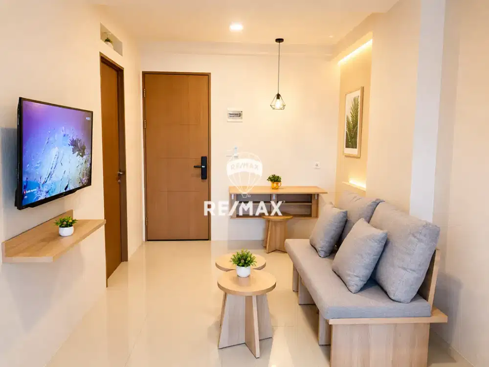 DISEWAKAN APARTEMEN OAK TOWER B – PULO GADUNG Cozy 2 Bedroom Full Furnish Lantai Rendah