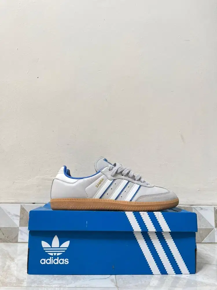 Adidas Samba OG Grey Blue  (Size 40 2/3) Original 100%