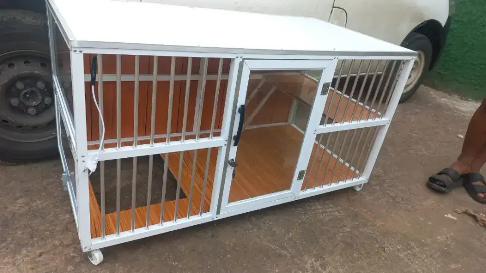 Kandang Kucing Alumunium 1 Pintu Besar