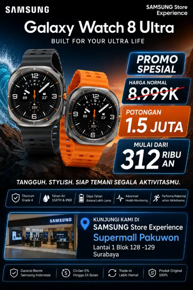 Galaxy Watch Ultra | Syarat KTP 0% Cicilan