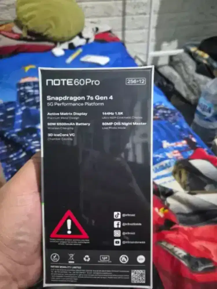 Infinix note 60 pro ram 12/256GB new garansi resmi nota pembelian ada