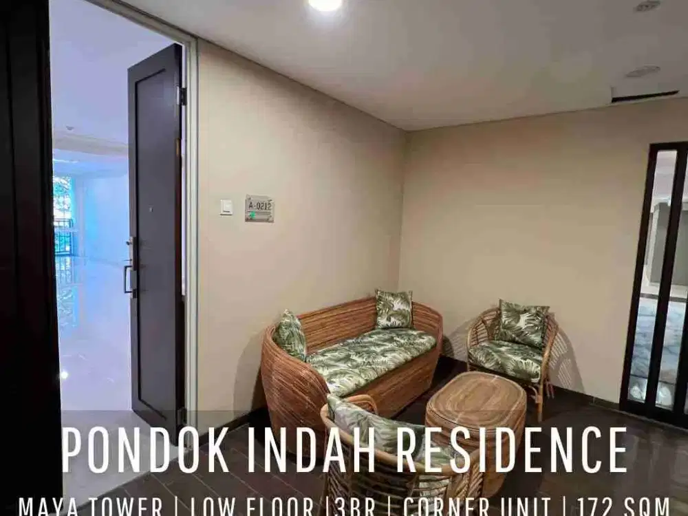 For Sell! Pondok Indah Residence Maya Tower Low Floor with Pondok Indah View