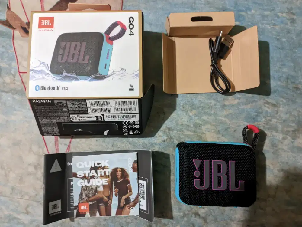 JBL GO 4 warna biru oranye