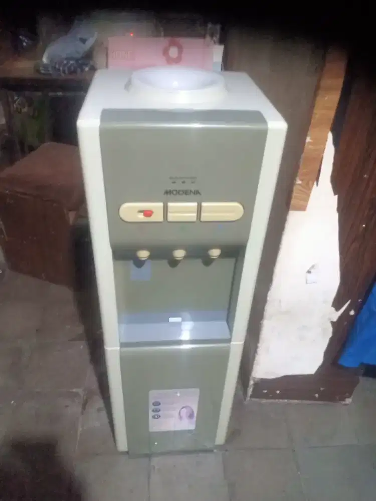 Jual despeser merk modena galon atas panas dingin air es dingin biasa'