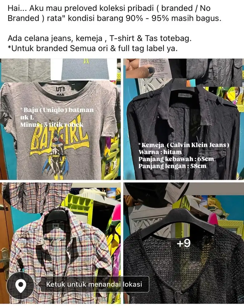 Preloved baju ori
