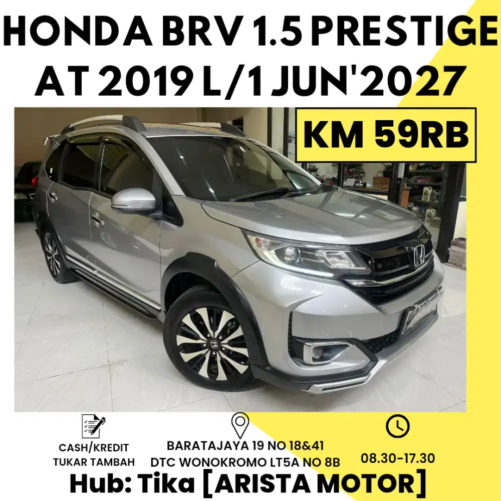 Honda BR-V 1.5 Prestige AT 2019 Silver L/1 Jnu'2027
