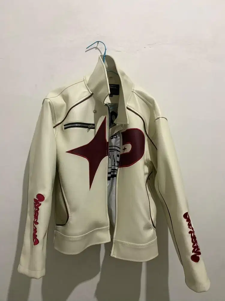 WP COMPANY-SLIDE BOXY LEATHER JACKET