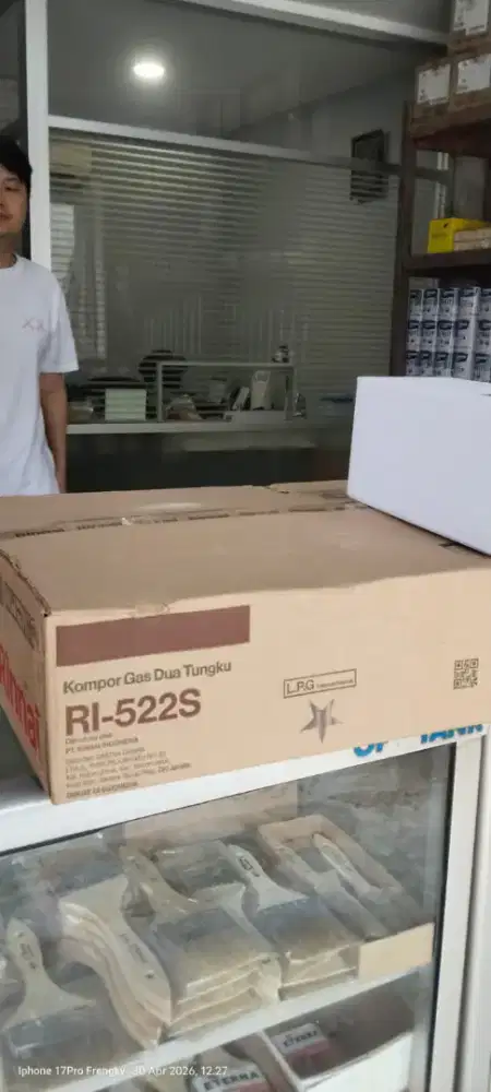 Kompor rinnai 2 tungku, jual cepat