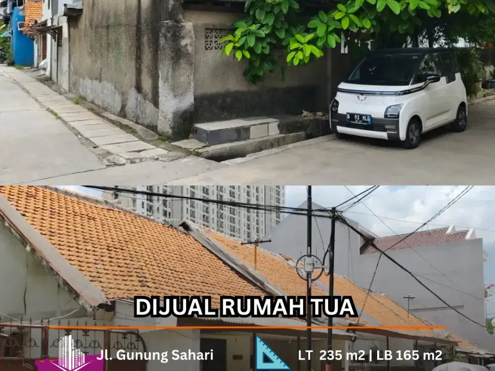 DIJUAL Rumah Tua Jl. Gunung Sahari