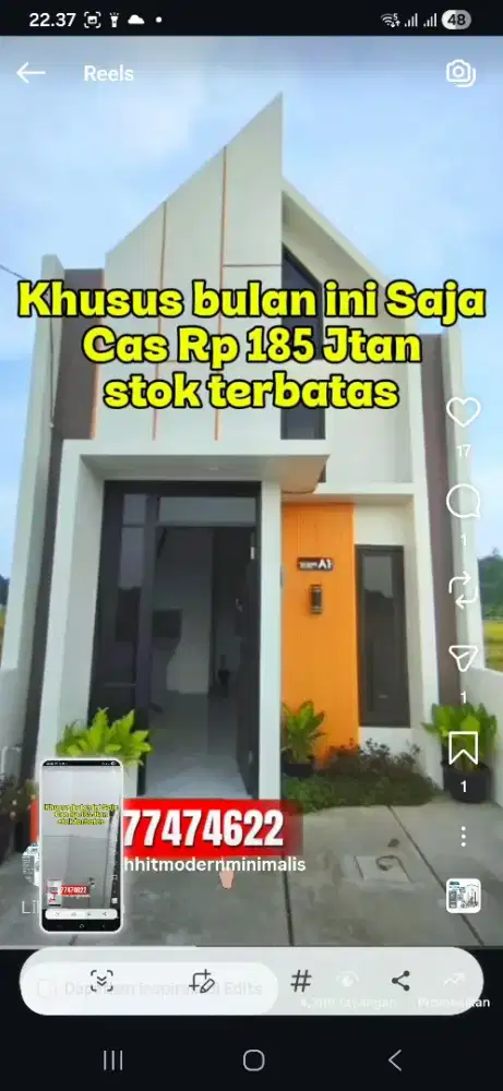 RUMAH BARU MODERN MINIMALIS