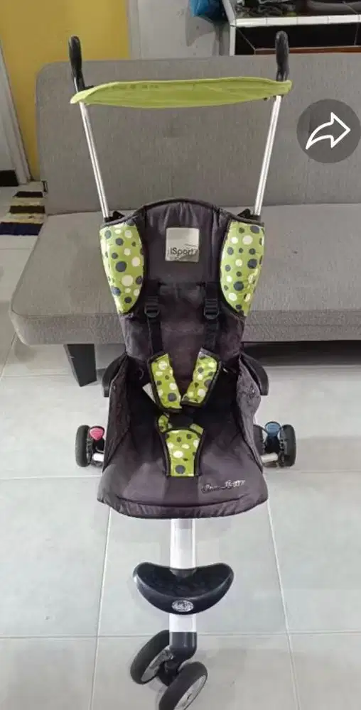 Stroller chocolatte isport preloved