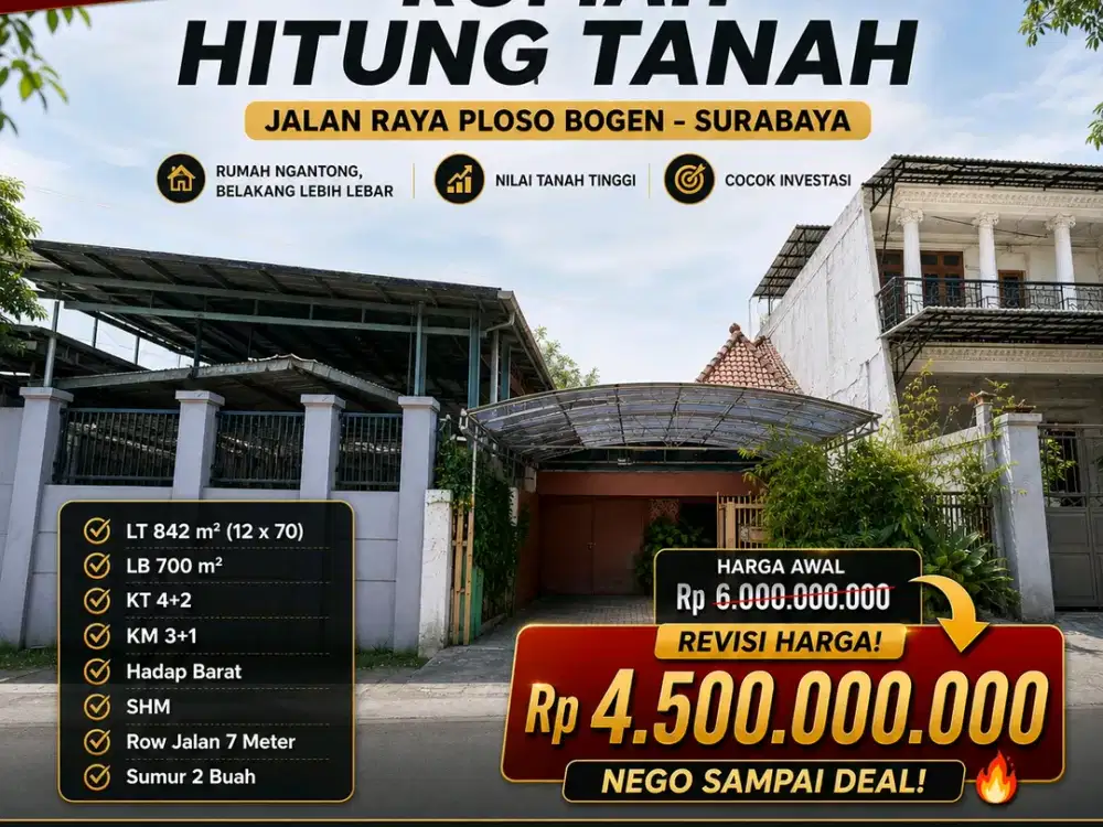 BUTUH CEPAT LAKU TURUN BANYAK PLOSO BOGEN DKT KENJERAN