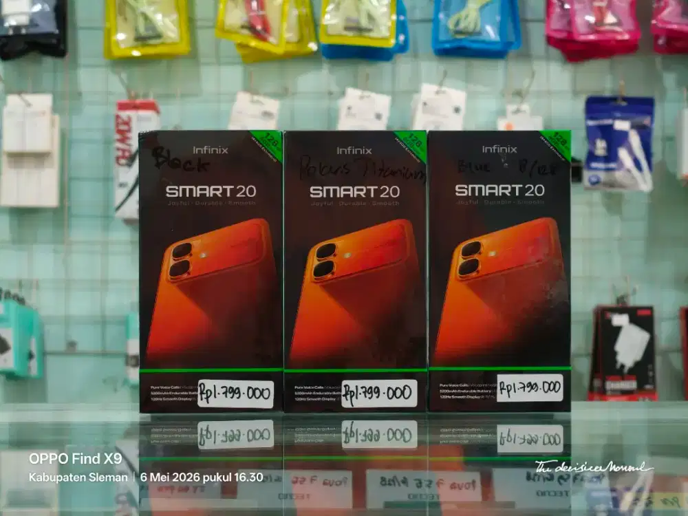 INFINIX SMART 20 4/128 NEW SEGEL PROMO TERMURAH GARANSI RESMI