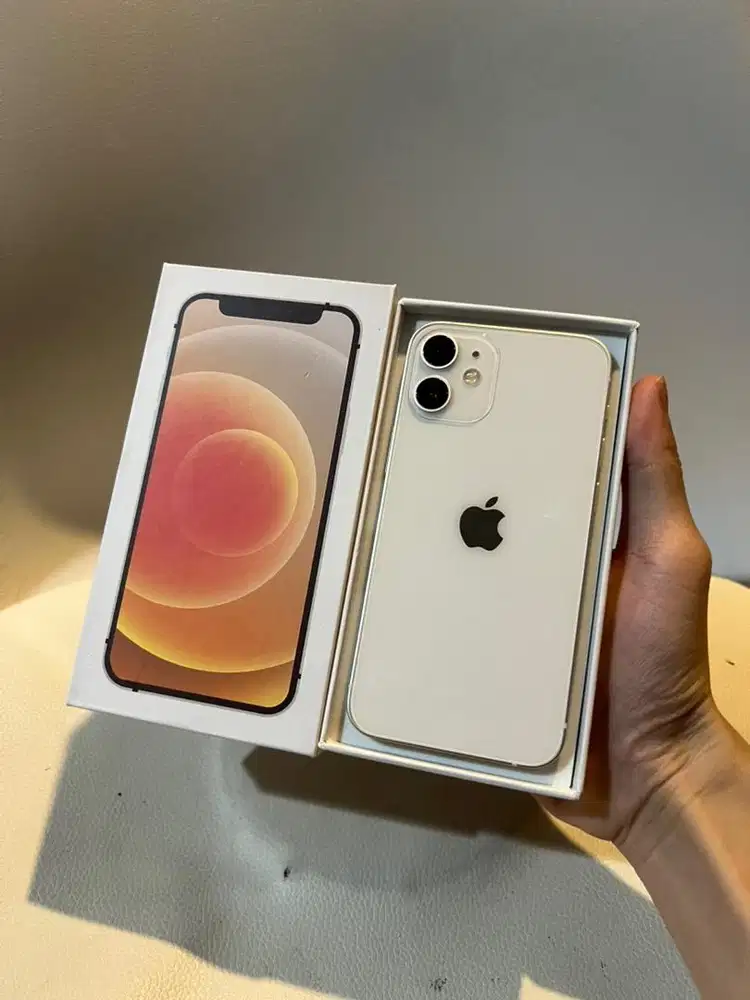 iPhone 12 Mini 64GB White Original Mulus Fullset