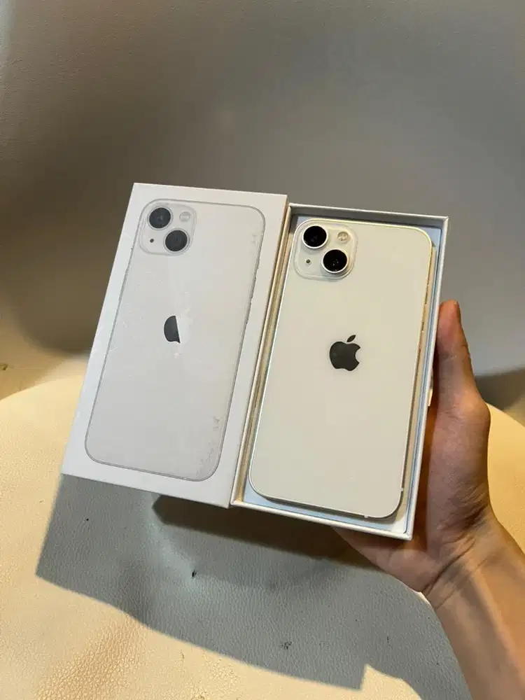 iPhone 13 Starlight Fullset Display Unknown Harga Nego