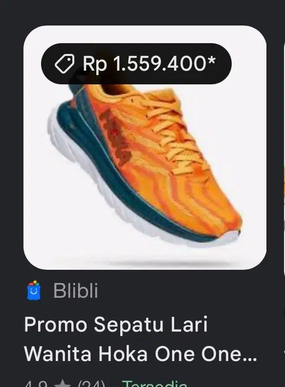 Sepatu running HOKA one one mach supersonic preloved