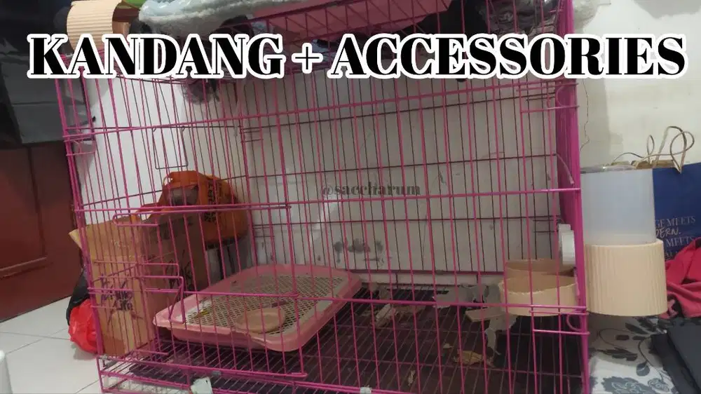KANDANG ANJING + ACCESSORIES