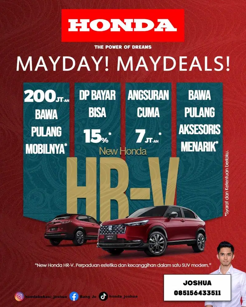 Honda HR-V RS e:HEV E-CVT 2026 Promo