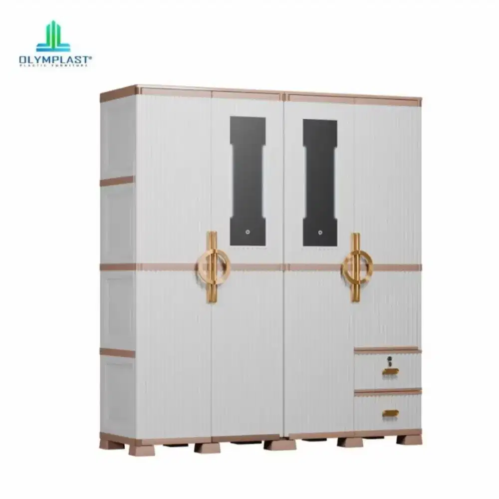 Olymplast Lemari Pakaian Plastik 4 Pintu - OTC Luxury 4 PL