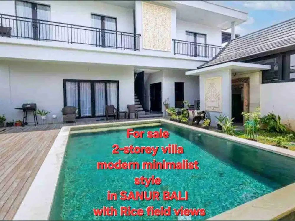 Jual VILLA SANUR Bali dekat RSUD Bali Mandara, Luas 285 m2