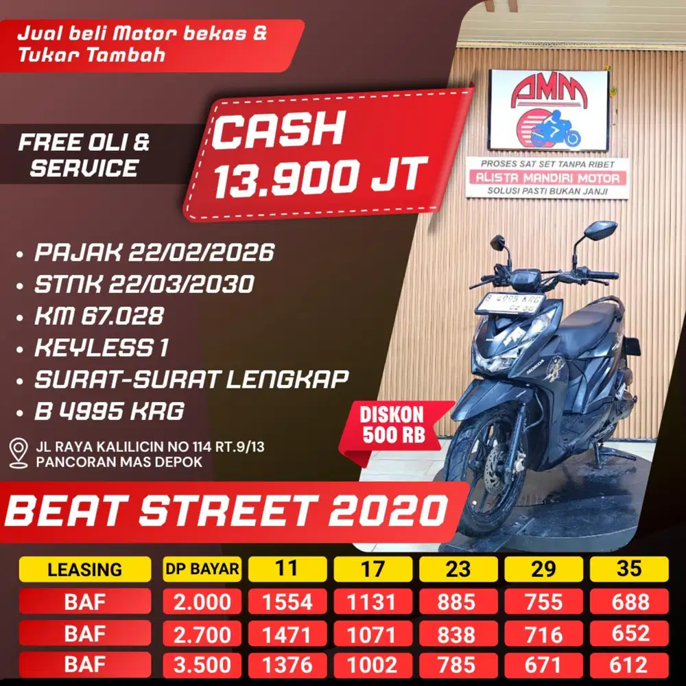 BEAT STREET 2020 CASH / KREDIT ALISTA