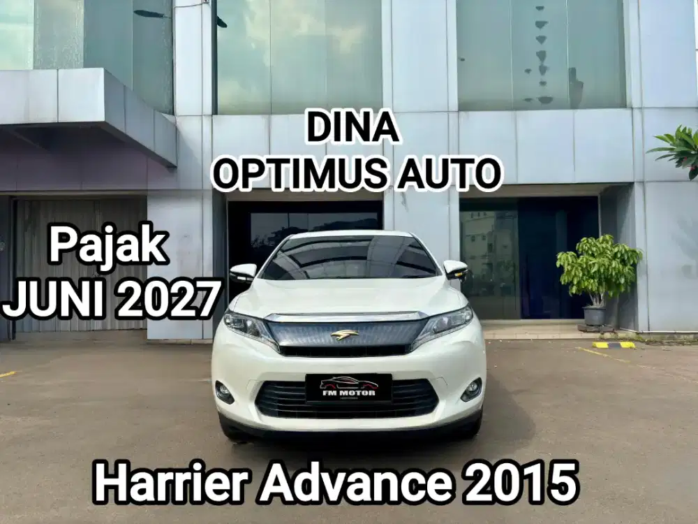 Toyota Harrier Advance 2015 AT 2.0, Km 61ribu,Pajak JUNI 2027