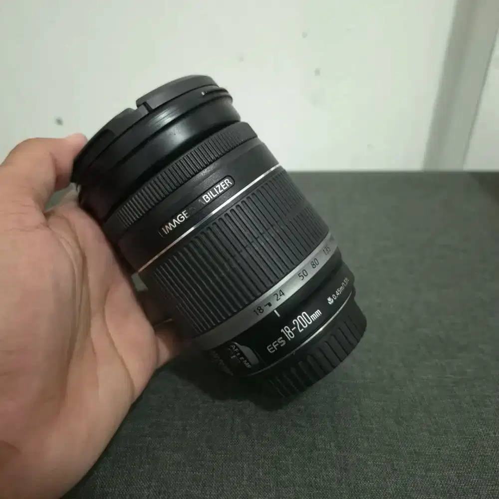 Lensa canon 18-200 is normal